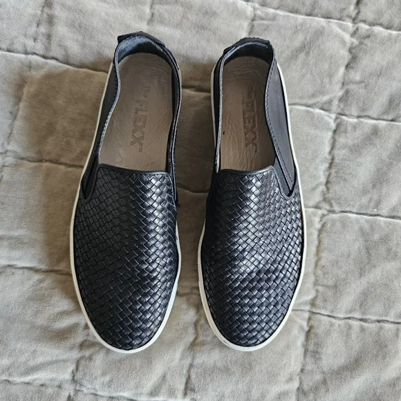 The FLEXX Sneak Name Black Softy Intreccio Size 7.5 - Picture 8 of 11